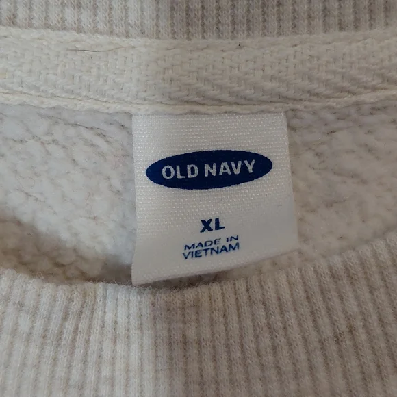 Old Navy Beige Floral Sweatshirt - Picture 2 of 8